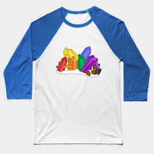 Rainbow Crystal Baseball T-Shirt